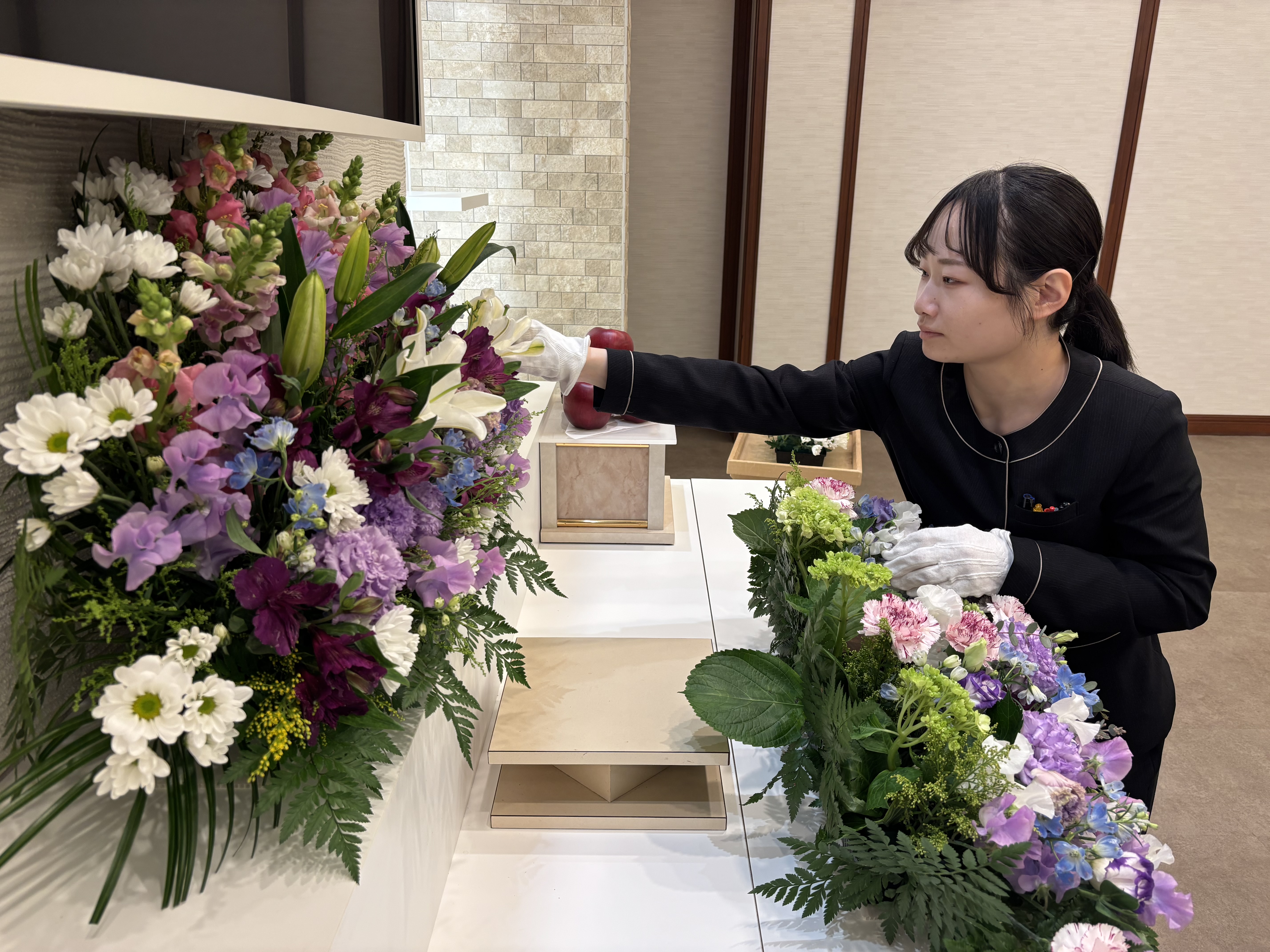 お迎え・葬儀準備の様子